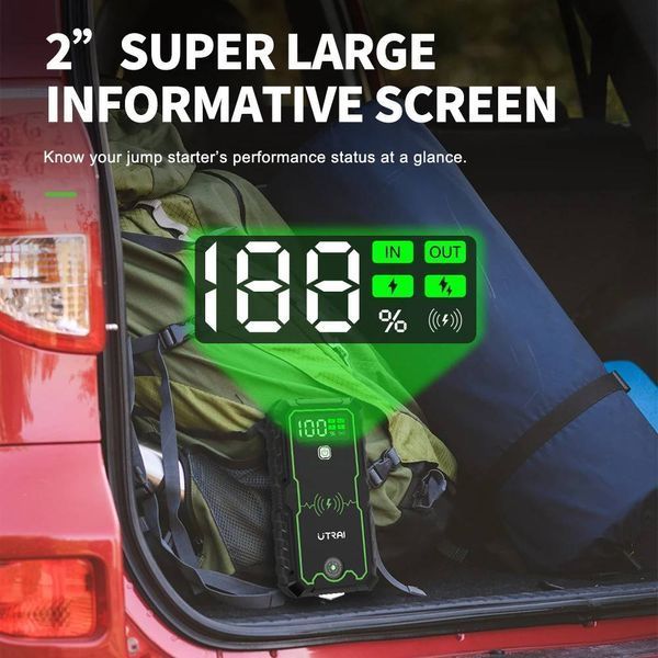 Бустер (пусковий пристрій) UTRAI JS-1 Pro 2500A, 12В, 59,2Wh (1388) 1388 фото Бустер (пусковий пристрій) UTRAI JS-1 Pro 2500A, 12В, 59,2Wh (1388) 1388 фото