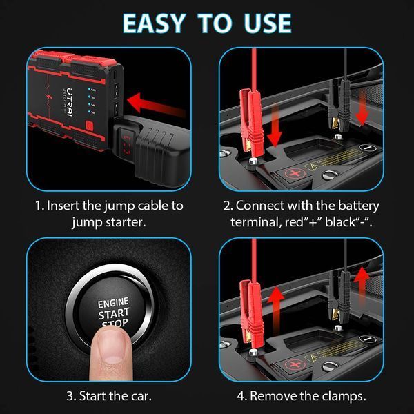 Бустер (пусковое устройство) UTRAI JStar Mini (1000A, 29.6Wh) 1445 фото Бустер (пусковое устройство) UTRAI JStar Mini (1000A, 29.6Wh) 1445 фото