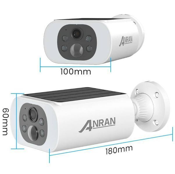 WiFi видеокамера Anran C3, 3Mp, 5200mAh, Солнечная панель 1250 фото