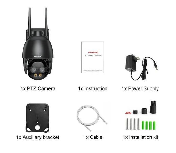 4G камера Boavision HD40S14HX-4G 8MP (WiFi, IP, PTZ) (1277) 1277 фото 4G камера Boavision HD40S14HX-4G 8MP (WiFi, IP, PTZ) (1277) 1277 фото