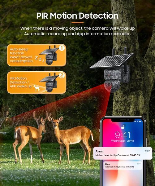 4G камера SECTEC ST-557-6M-12X-4G-EU-G (6Мп, PTZ, 12000mAh) (1396) 1396 фото 4G камера SECTEC ST-557-6M-12X-4G-EU-G (6Мп, PTZ, 12000mAh) (1396) 1396 фото