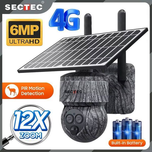 4G камера SECTEC ST-557-6M-12X-4G-EU-G (6Мп, PTZ, 12000mAh) (1396) 1396 фото 4G камера SECTEC ST-557-6M-12X-4G-EU-G (6Мп, PTZ, 12000mAh) (1396) 1396 фото