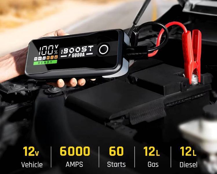 Бустер (пусковое устройство) iBoost L083 (6000A, 27000mAh / 99.9Wh) 1297 фото