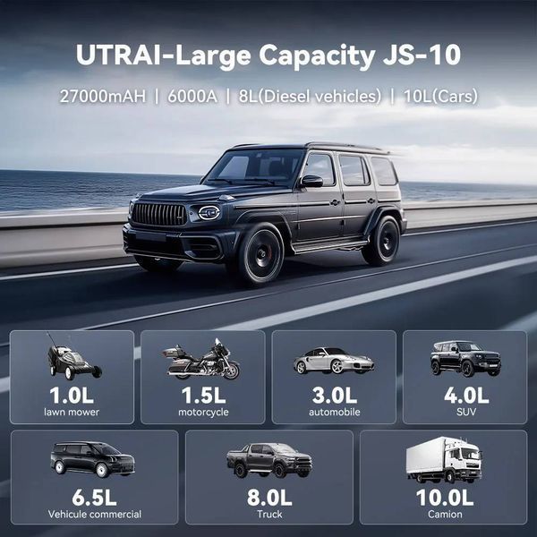 Бустер (пусковий пристрій) UTRAI JStar 10 6000A 12V 27000 mAh (1319) 1319 фото Бустер (пусковий пристрій) UTRAI JStar 10 6000A 12V 27000 mAh (1319) 1319 фото